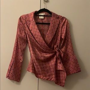 Finley Silky Red Blouse